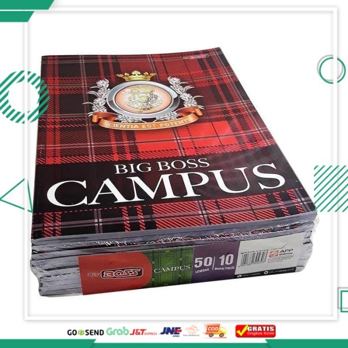 

Paling Murah Buku Tulis Big Boss Campus 50 lembar 10 buku - BIGBOSS BOXY