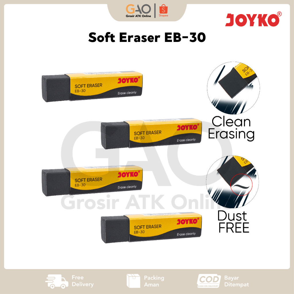 

Eraser Penghapus Joyko Medium Hitam EB-30