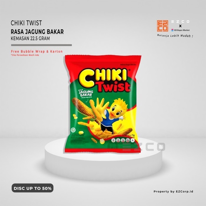 

CHIKI TWIST RASA JAGUNG BAKAR KEMASAN 22.5 GRAM