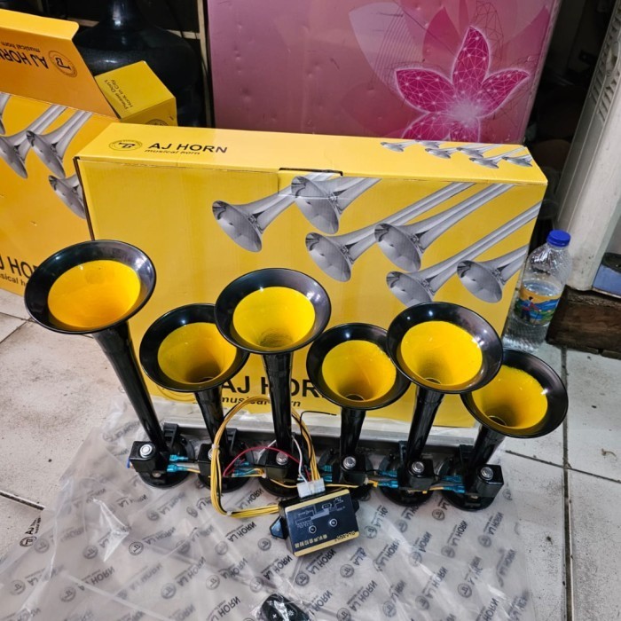 Ready Klakson Telolet Basuri 6 Corong 24 Vol Terbatas