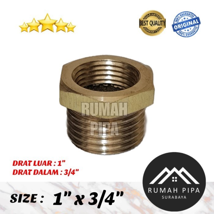 Valve ring / Verlop ring 1" x 3/4" - KUNINGAN