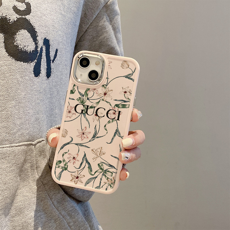 Case Dior drawflower pattern Case For Casing hp iPhone 11 12 15 14 13 PlusProMax 8 7Plus SE2 SE3 6 6