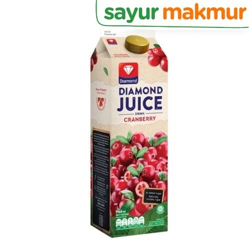 

Diamond Cranberry Unsweet 946 ml Sayurmakmur