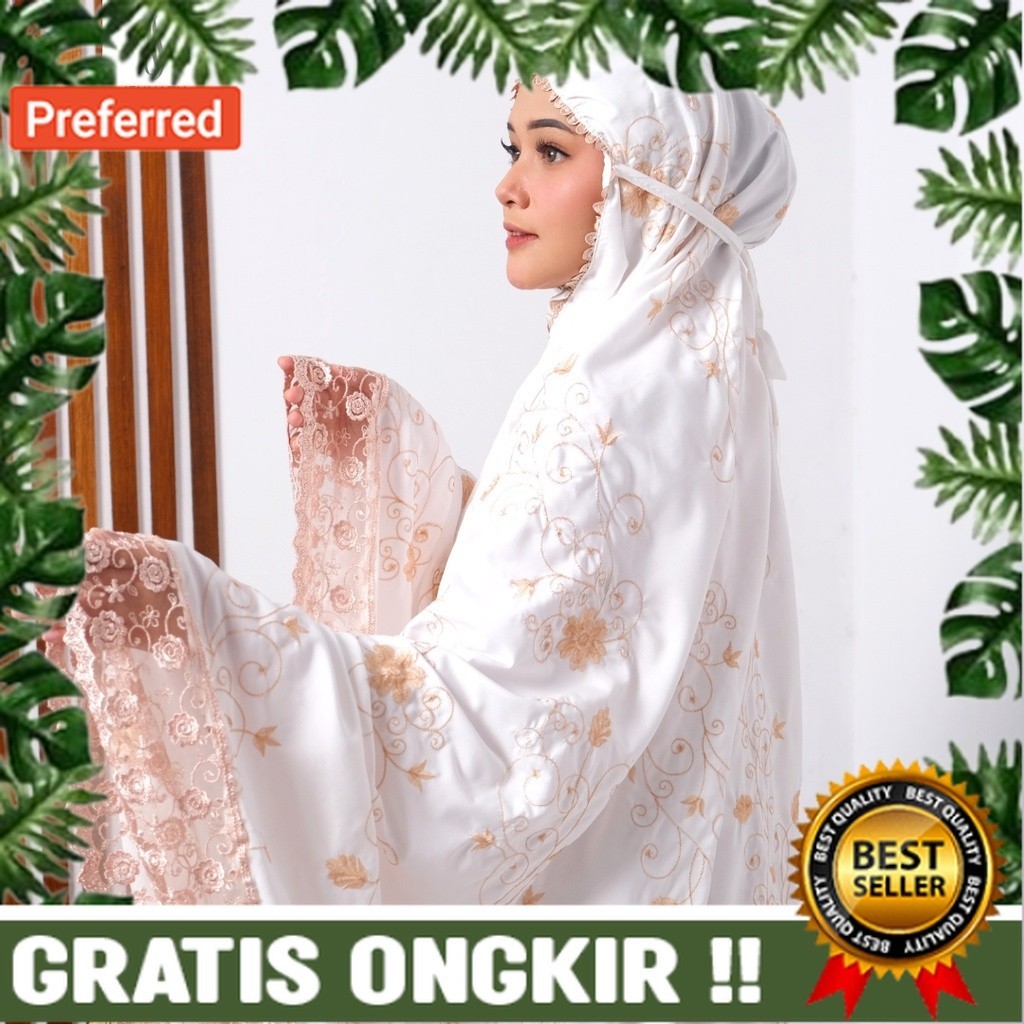 Jennabia.tsm - Mukena Dewasa Katun Premium Renda Mewah Bordir Prily// PROMO RAMADHAN SALE 2024 / BAJ