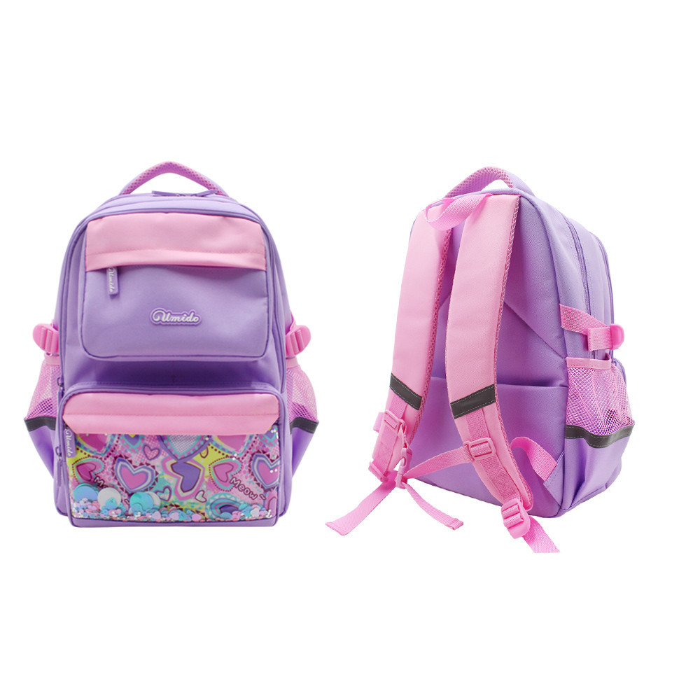 

Oem & Odm Tas Sekolah Poliester Tahan Lama Ransel Anak-anak untuk Gadis Sekolah Payet