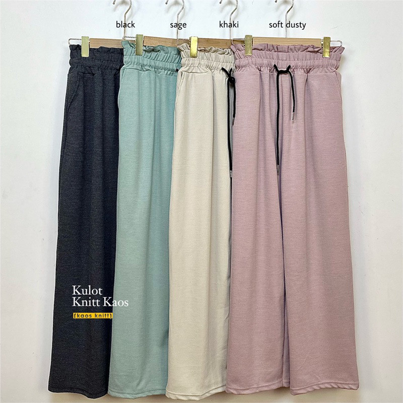 Celana Wanita Kulot Knitt Kaos Celana Kulot Terbaru Celana Kulot Premium
