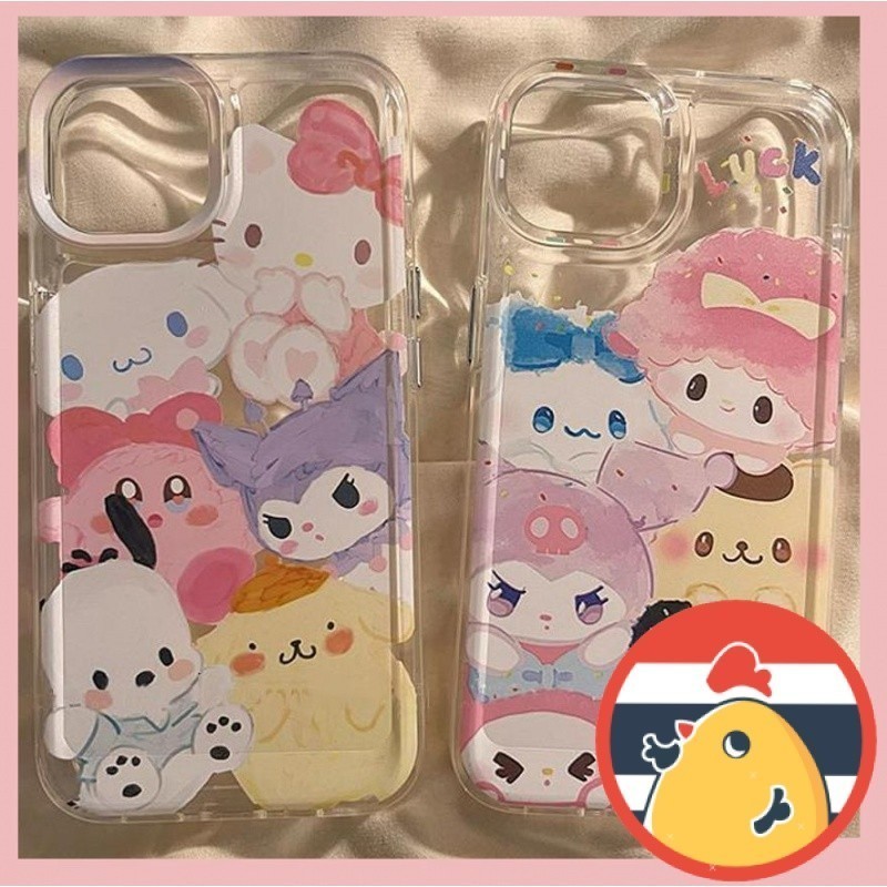 kartun lucu hello kitty transparan soft Case HP VIVO V30 PRO V29 V27E V27 PRO V23E V23 Y36 Y27 Y16 Y
