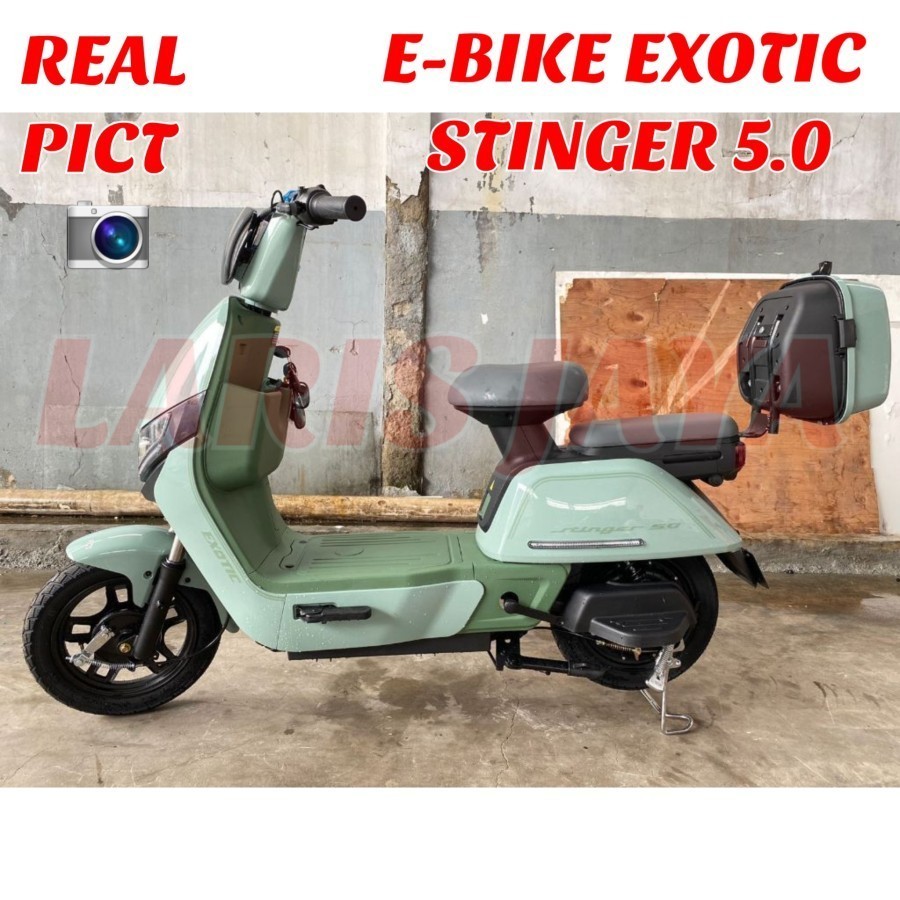 SEPEDA LISTRIK EXOTIC STINGER 5.0 E-BIKE EXOTIC by PACIFIC STINGER 5.0 , TERMURAH sepeda listrik exo