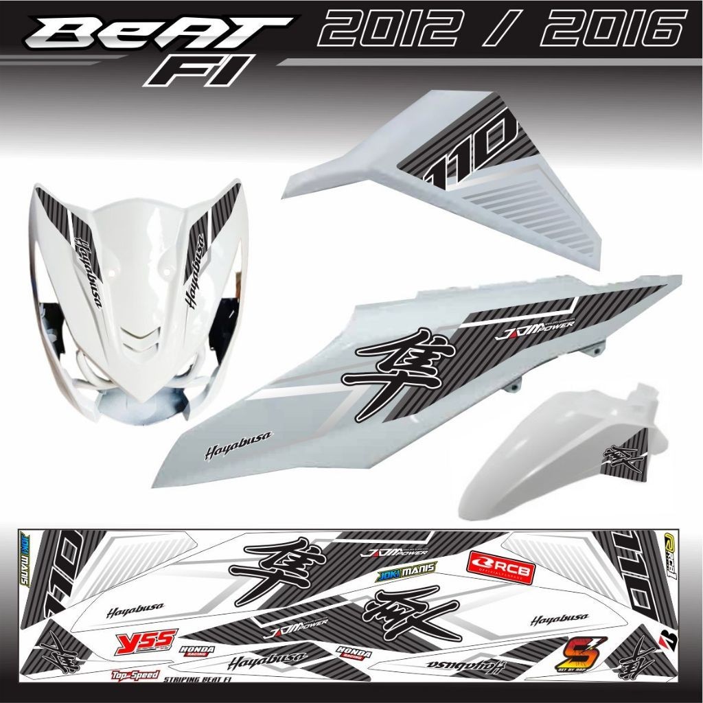 STRIPING VARIASI STRIPING BEAT FI VARIASI STICKER HONDA BEAT FI SIMPLE ELEGAN