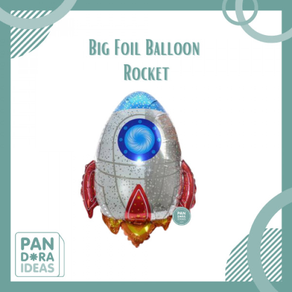 Big Foil Rocket Jumbo Planet Angkasa / Balon Roket