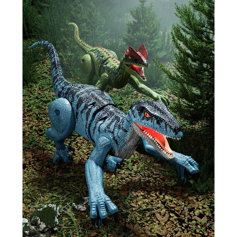 READY   Robot Dinosaurus Remote Control Toys/RC Raptor Dinosaurus Mainan/Jurassic World/Berjalan Sua