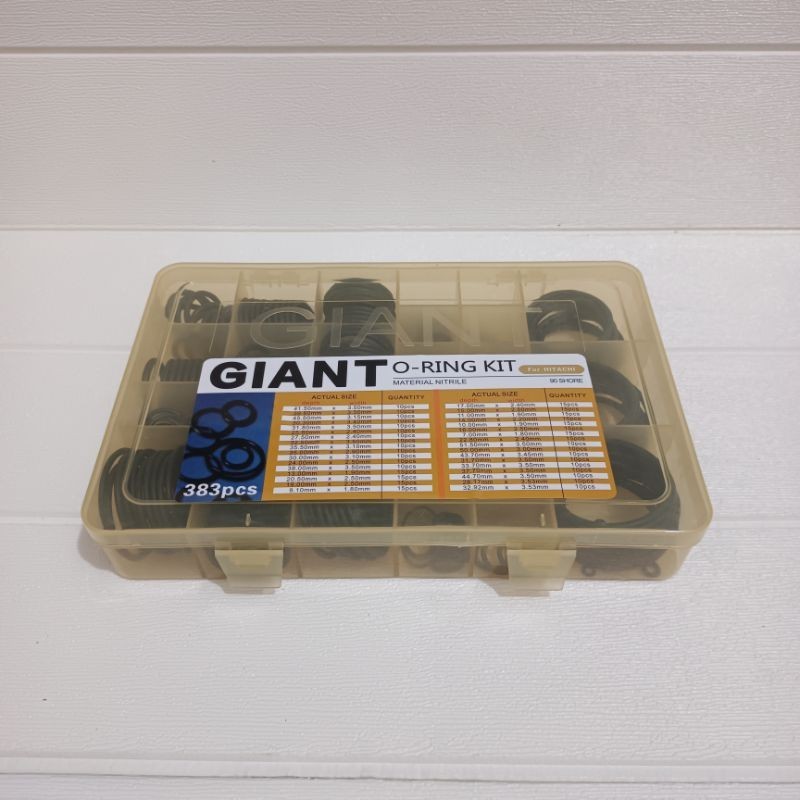 Oring Box Seal Oring Kit Karet Ring Hitachi NBR 90 1Set (383pcs)