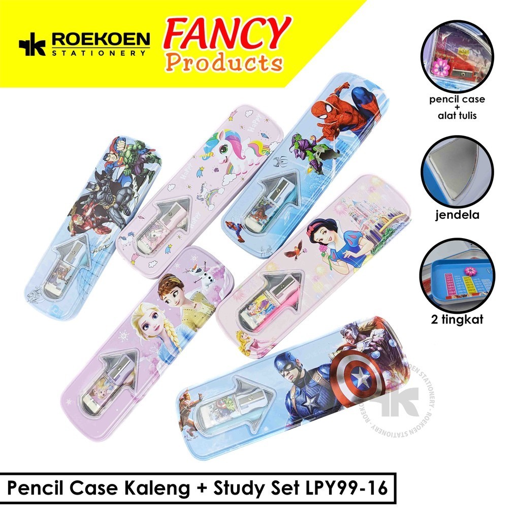 

Pencil Case Kaleng + Study Set LPY99-16