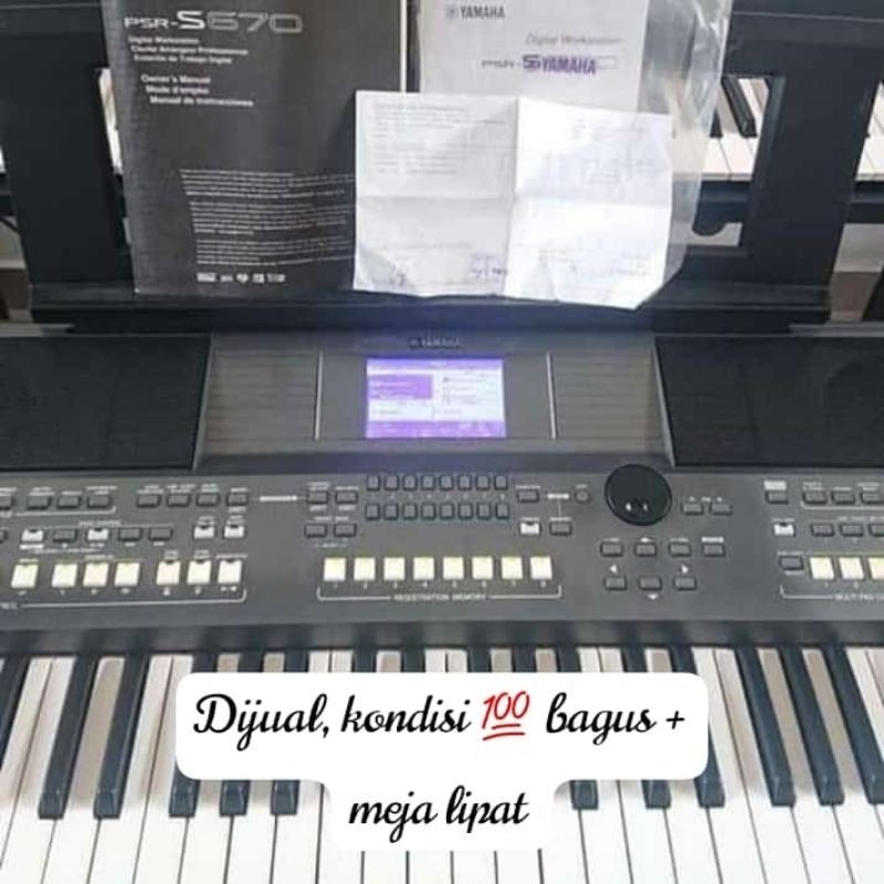 Keyboard Yamaha PSR S670 yamaha keyboard psr s670 alat musik yamaha piano Yamaha