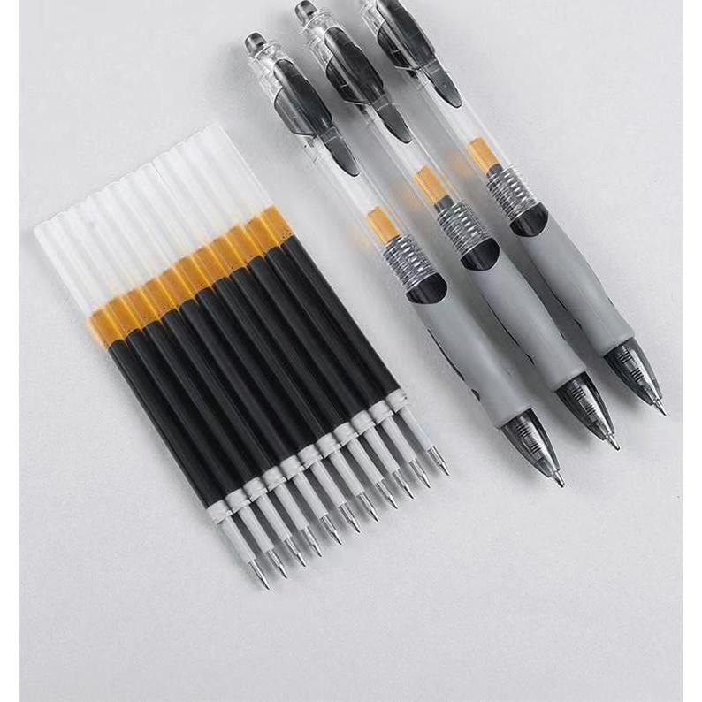 

JB - (1pcs) Pulpen Tulis Mekanik 0.5mm Transparan Cetekan Gel Pen STY7046
