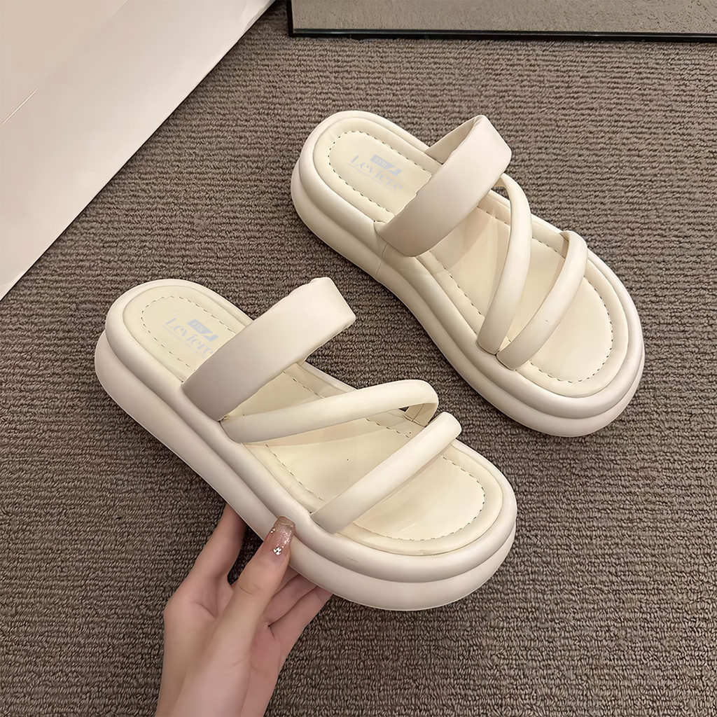 BT Rami  Sandal Wedges Platfrom Sandal Tali Wanita Korean Style TG2022