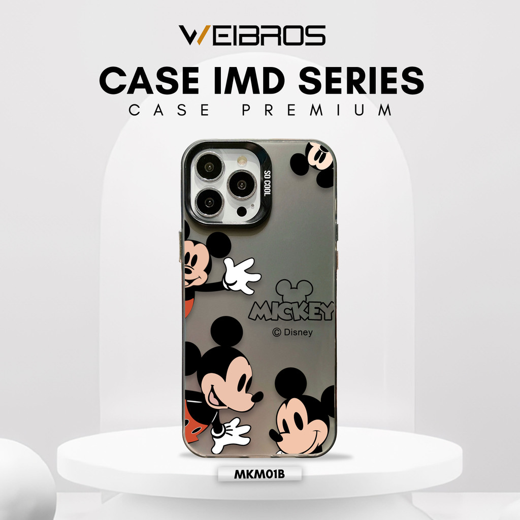 WEIBROS CASE XIAOMI REDMI NOTE 7 8 9 10 10S PRO PLUS 4G 5G CASING IMD MICKEY MINNIE MOUSE