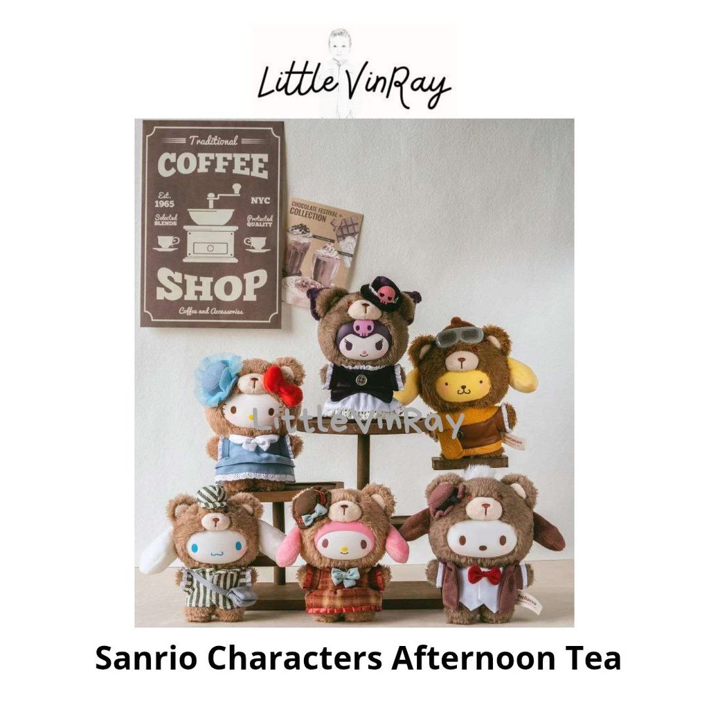 (READY) Selected TOP TOY Sanrio Characters Afternoon Tea Plush Pendant/ Gantungan Kunci Sanrio After