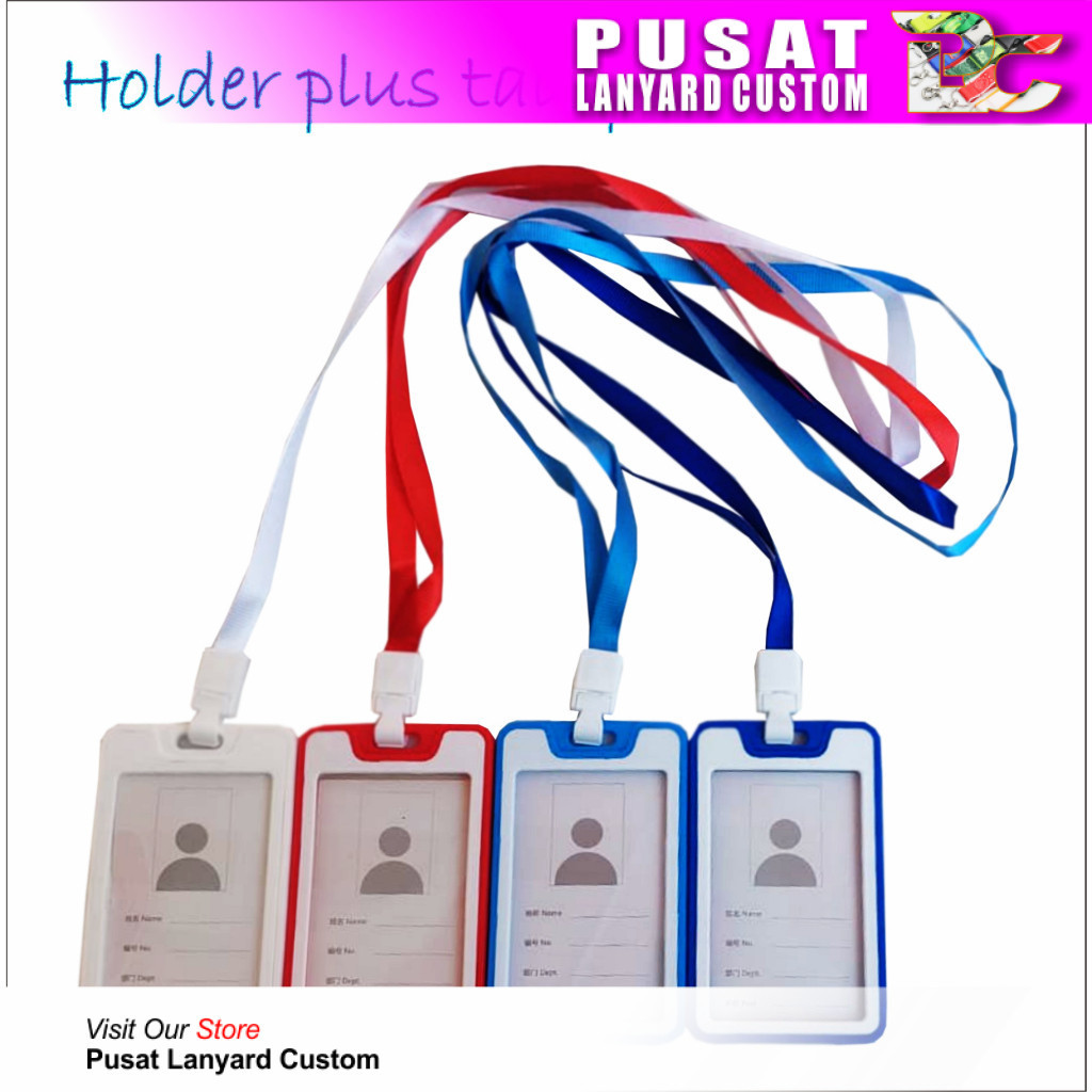 

Pusat Lanyard Custom - BEKNN / holder idcard plus tali / paket frame id card dan tali bahan plastik lunak tidak pecah 2 side
