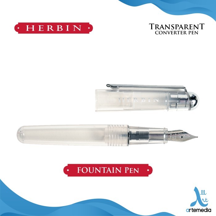 

[NEW] Pulpen Isi Ulang Herbin Transparent Converter Pen Roller Fountain Pen - FOUNTAIN PEN