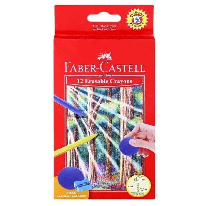 

ERASABLE CRAYON SET 12 FABER CASTEL 122530/PENSIL WARNA 62134590