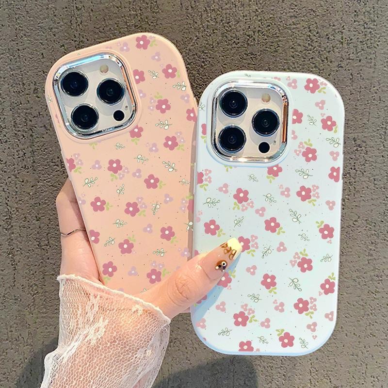 Casing For Samsung A32 5G A34 M32 Case Silikon Oval Metal Lens Flower Bloom Miguncase