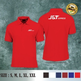 KAOS BAJU PRIA WANITA TSHIRT POLO KERAH JNT EXPRESS EXPEDISI JNT POLOSHIRT JNT EXPRES