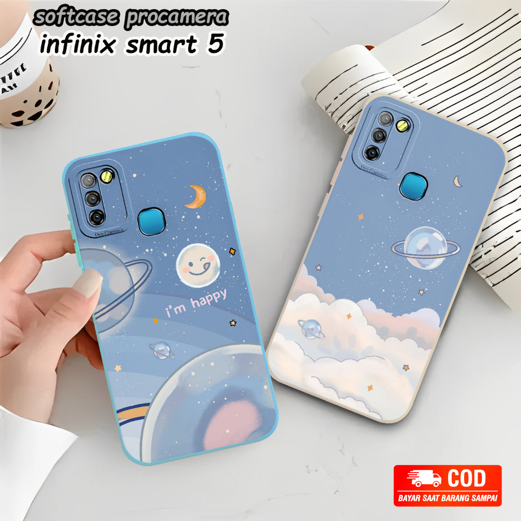 Case Infinix Smart 5 Softcase Procamera Karaker Infinix Smart 5 Smart 4 Smart 6 Smart 6Plus S4 55 Ca