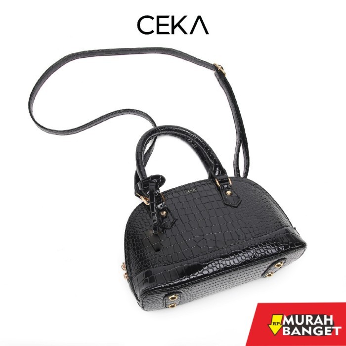 tas selempang wanita simple elegan CEKA Tas Wanita Selempang Tas Handbag Wanita Original Alsaa - Gre