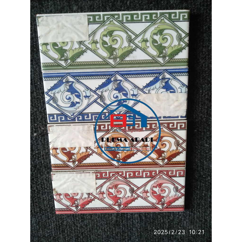 RHEMA List Keramik 20 cm  / Lis / Listello/ VARIASI LIS KERAMIK