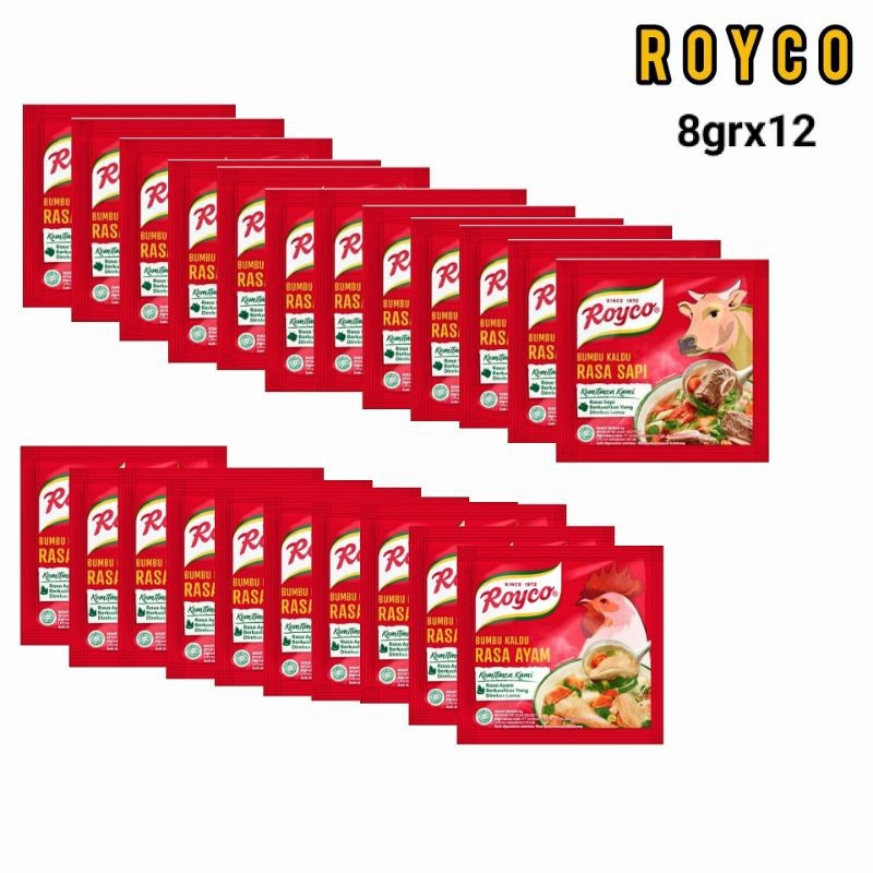 

ROYCO Bumbu kaldu ayam Kaldu sapi(8grX12sachet) 230g