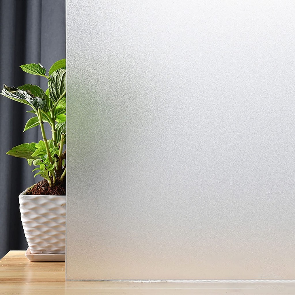 

Matte White Window Film Privacy Frosted Heat Control Glass Covering for Home Opaque Self Adhesive Door Sticker for Bathroom