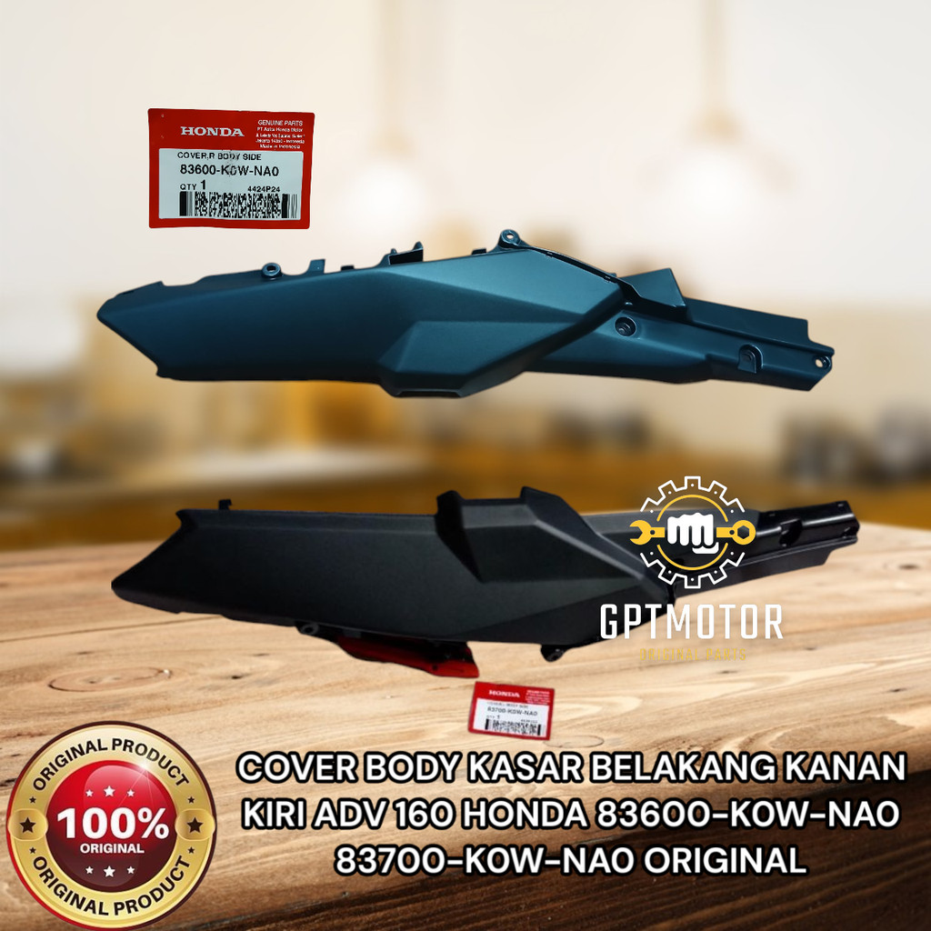 COVER BODY KASAR BELAKANG KANAN KIRI ADV 160 HONDA 83600-K0W-NA0 83700-K0W-NA0 ORIGINAL
