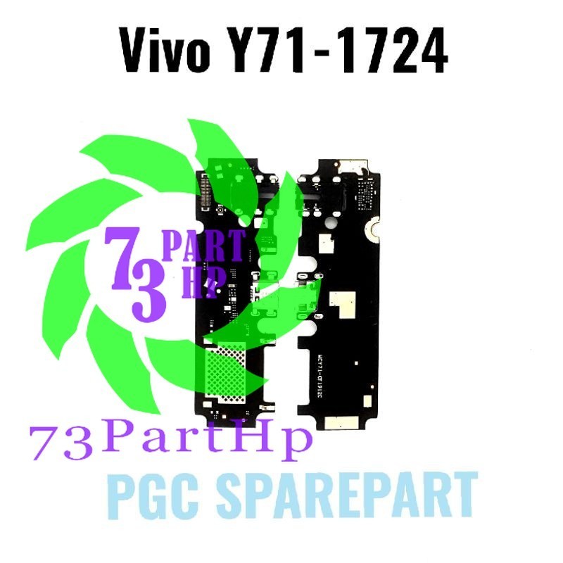 Original Flexible Connector Charger & Mic Vivo Y71- 1724 Flexibel Fleksibel Konektor Cas Casan Mik -