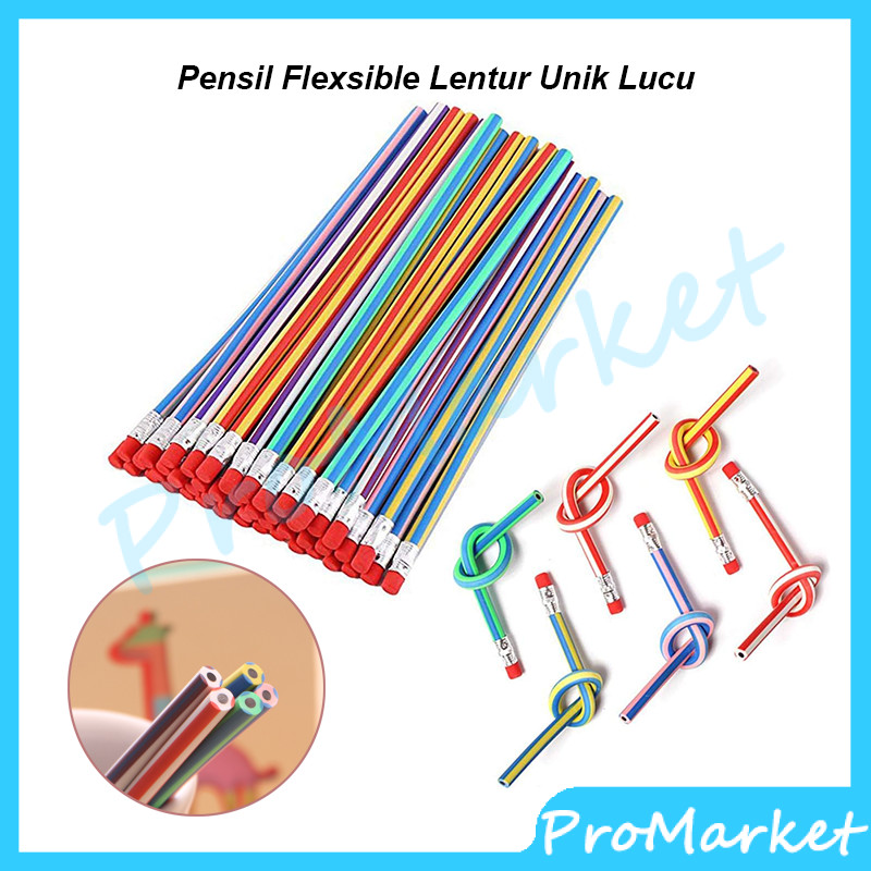 

Pensil Lentur Flexsible Pencil Gulung Flexible Fleksibel Unik Lucu / Pensil Flexsible Lentur Unik Lucu / Alat Tulis Sekolah Anak Pencil Karet Inul Dapat Digulung Ditekuk Unik Lucu