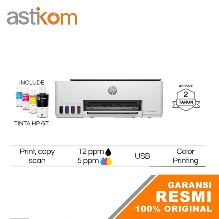 Printer HP Smart Tank 520 Print Scan Copy / Printer Print Scan copy / Printer Murah