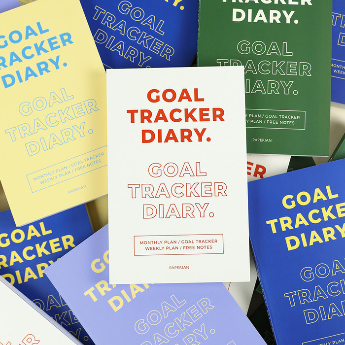 

PEPERIAN Goal Tracker Diary - Cream