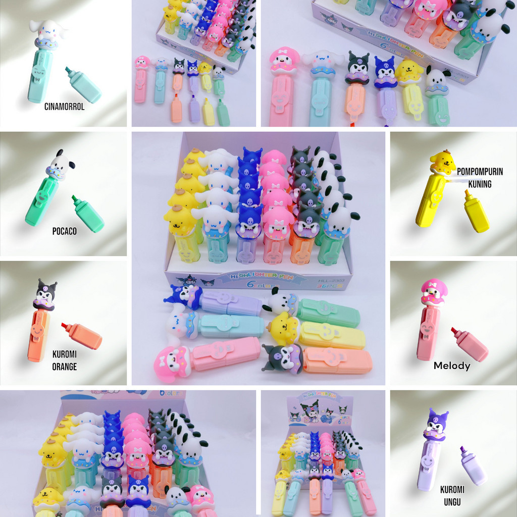 

STABILLO HIGHLIGHTER SANRIO | STABILO LUCU | HL SANRIO | HIGHLIGHTER | STABILLO | PULPEN WARNA | SPIDOL WARNA | KUROMI | MELODY | CINAMORROL | POCACO | POMPOMPURIN