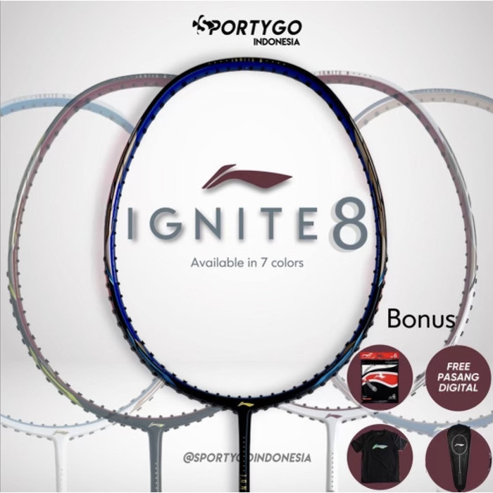 Raket Badminton LINING IGNITE 8 Original | Li-Ning Ignite