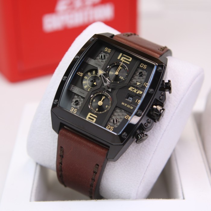 EXPEDITION E6636 / E 6636 BLACK BROWN TALI KULIT PRIA  ORIGINAL