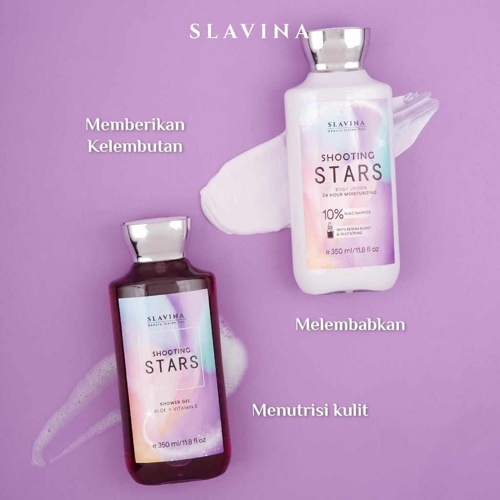 SLAVINA Body Lotion Shooting Stars by Nagita Slavina Mosturizer 350ml