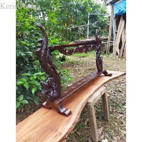 

jagrak rak keris, & tombak ukir naga halus lobang 5,7,9 - l5 Murah - lobang tombak,, lobang5 termurah