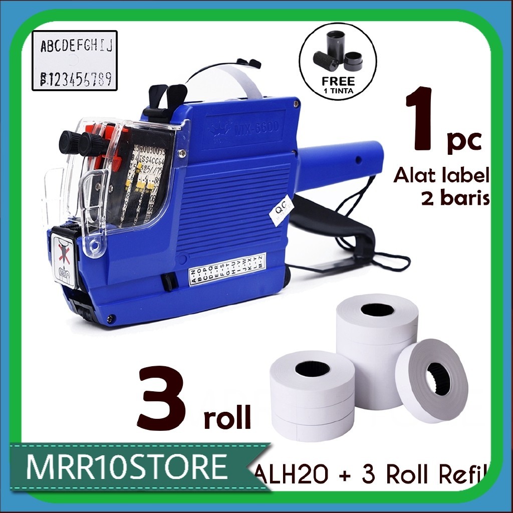 

ALAT LABEL HARGA PRICE LABELLER MX 6600 & 3 ROLL