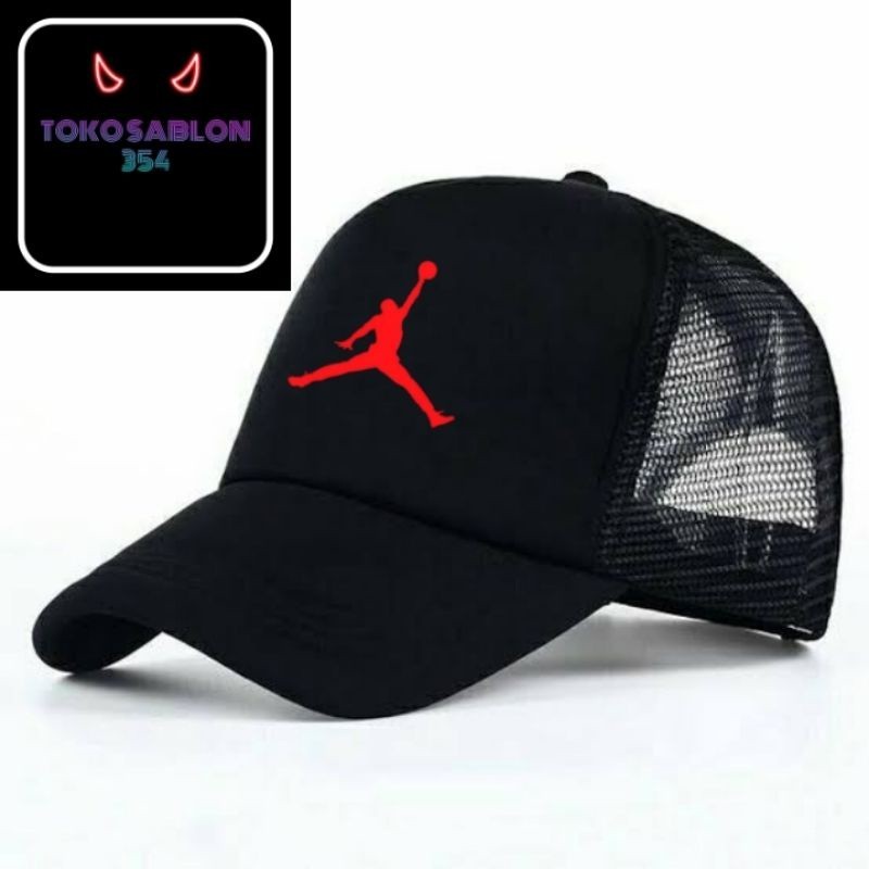 topi jordan /Michael Jordan/trucker/basketball jump/dunk/fly/pria wanita/dewasa By Ews.co