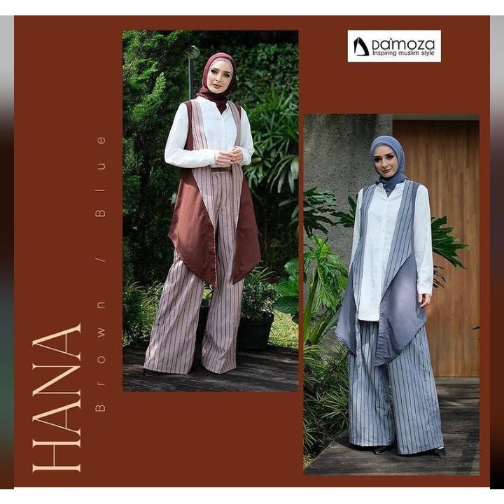 Hana SET Kulot Damoza | Kemeja Damoza | DAMOZA 100% ORI | Rok Setelan Dewasa.ss