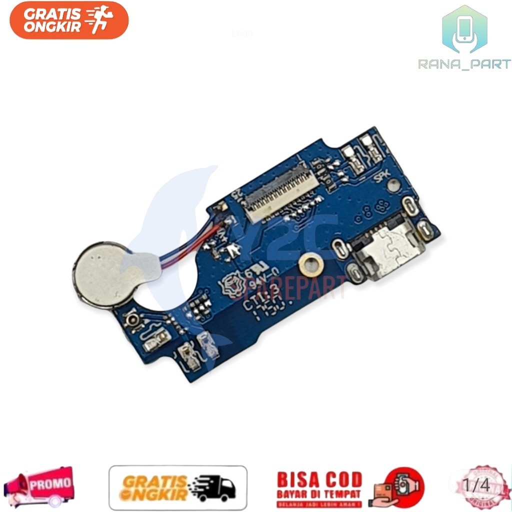 LAVA IRIS 870 + MIC | Papan Konektor Charger Flexi Connector Carger PCB Casan Board Cas Tc Charging 