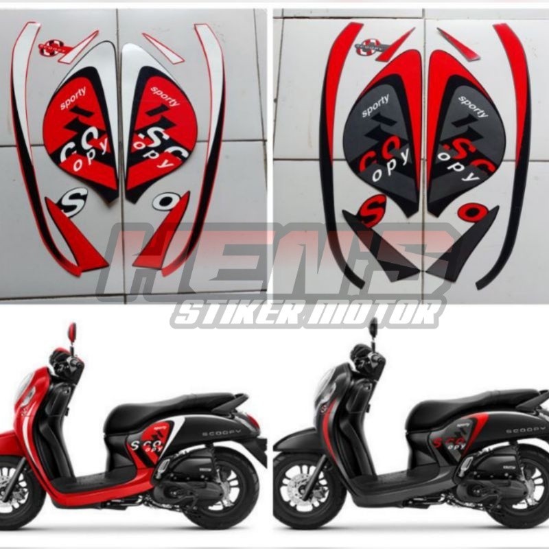 Striping Scoopy 2022 Sporty / stiker bodi motor scopy 2022 sporty