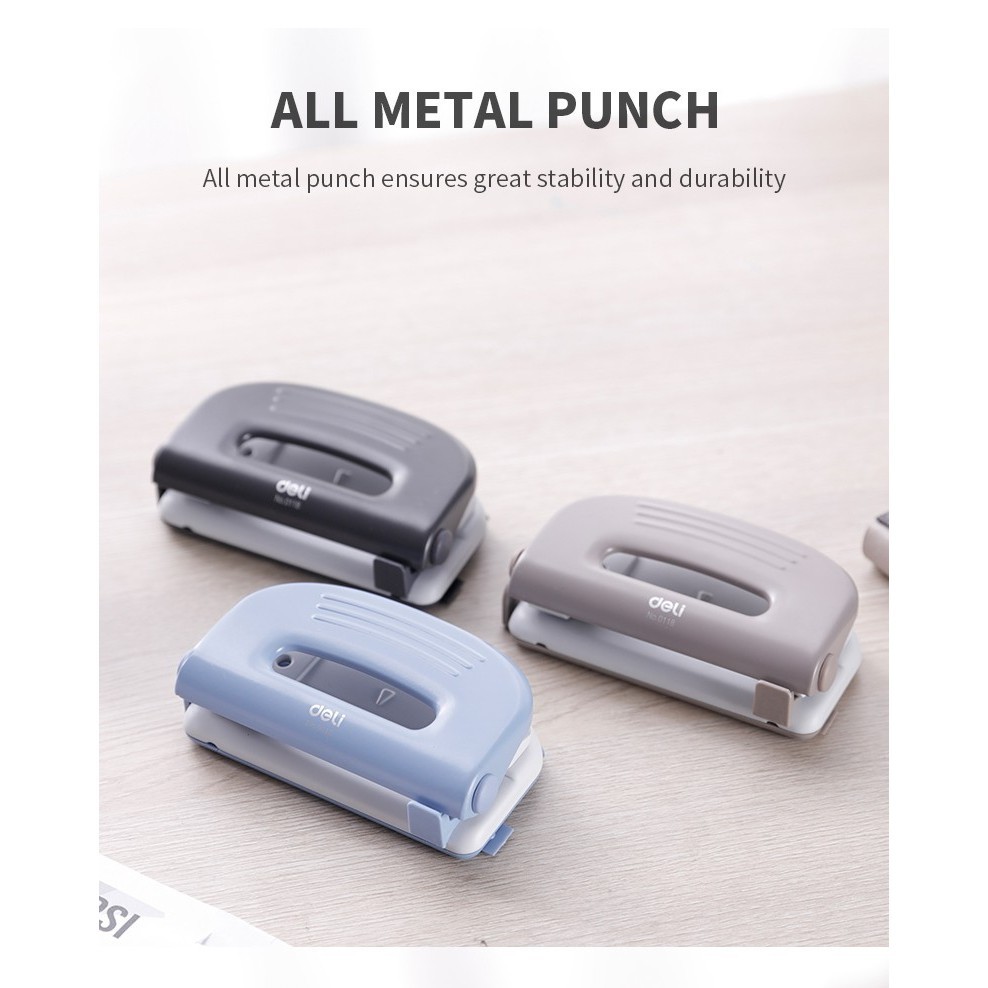 

Punch Hole / Pembolong Kertas Deli 2 Lubang 10 Lembar - E0118