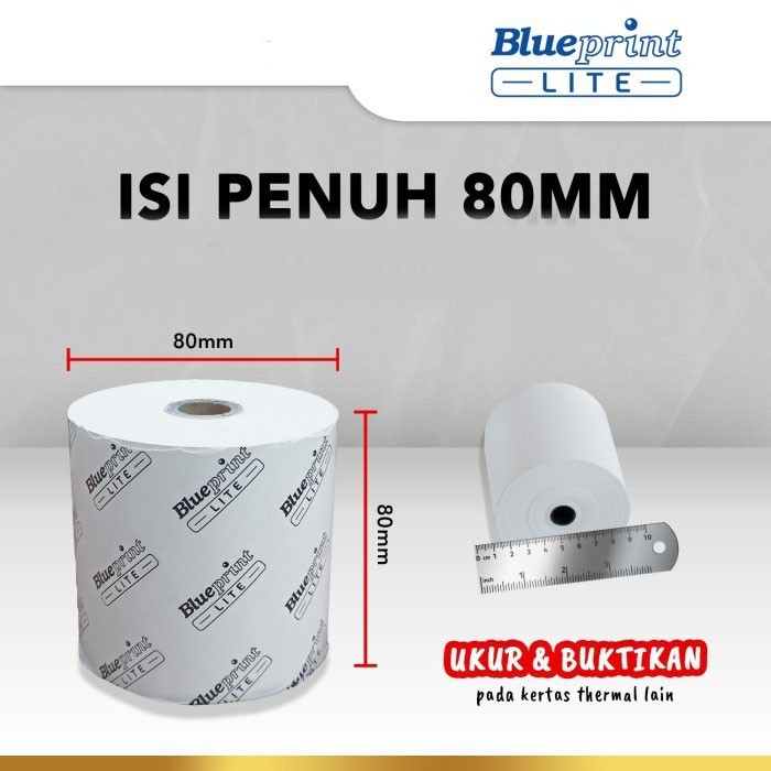 

Blueprint BP-LiteTP80x80 Lite Thermal Paper Roll 80x80mm Kertas Struk