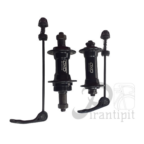 Hub Set HB-809 36/36H Bearing OXO Black /HUB FREEHUB OXO ULIR DRAT LUBANG 36 HOLE 36H ALLOY QR QUICK